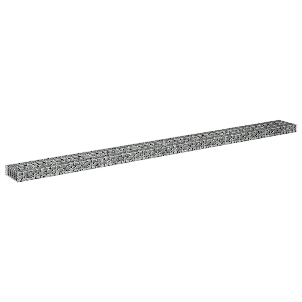 vidaXL Gabion Raised Bed | Silver | Galvanised steel | Large | Durable 4