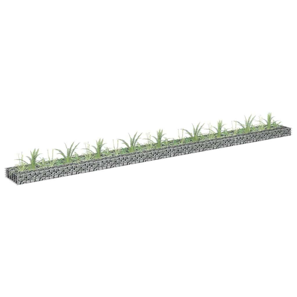 vidaXL Gabion Raised Bed | Silver | Galvanised steel | Large | Durable 1