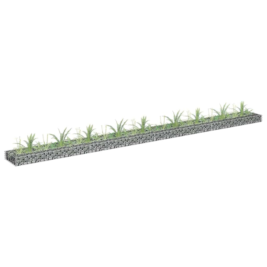 vidaXL Gabion Raised Bed | Silver | Galvanised steel | Large | Durable 1