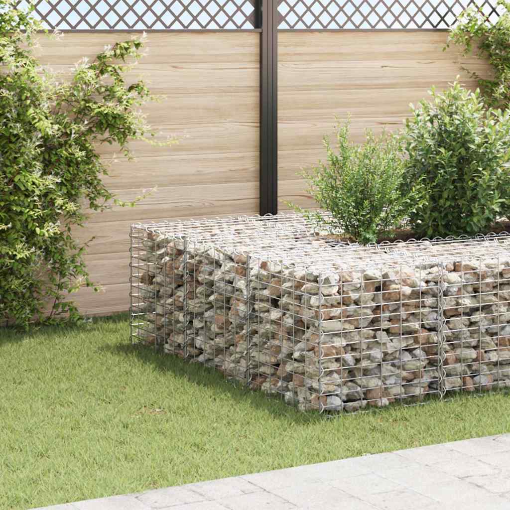 vidaXL Gabion Raised Bed | Silver | Steel wire | 60 cm | Heavy Weight Endurance 1