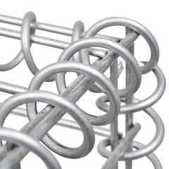vidaXL Gabion Planter | Silver | Steel wire | 260x40x60 cm 5