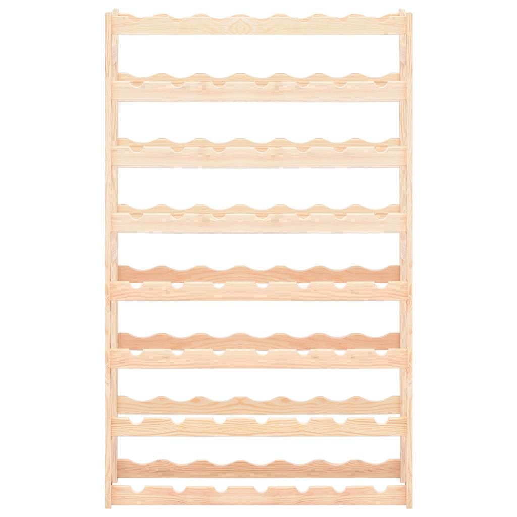 Wine Rack for Bottles Pinewood Natural 56