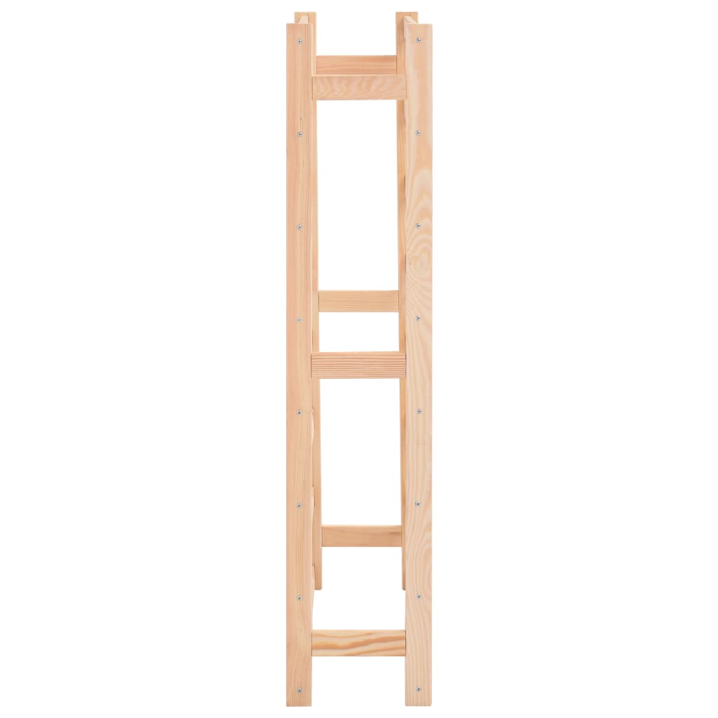 vidaXL Wine Rack for 56 Bottles Pinewood 3