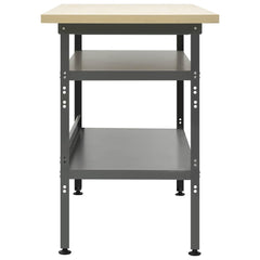 145344 vidaXL Workbench Grey 120x60x85 cm Steel 3