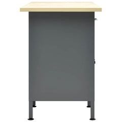 145347 vidaXL Workbench Black 160x60x85 cm Steel 4