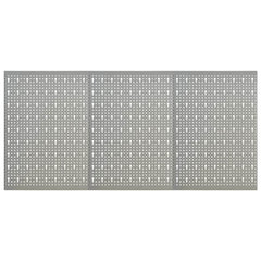 vidaXL Wall-mounted Peg Boards 3 pcs 40x58 cm Steel 1
