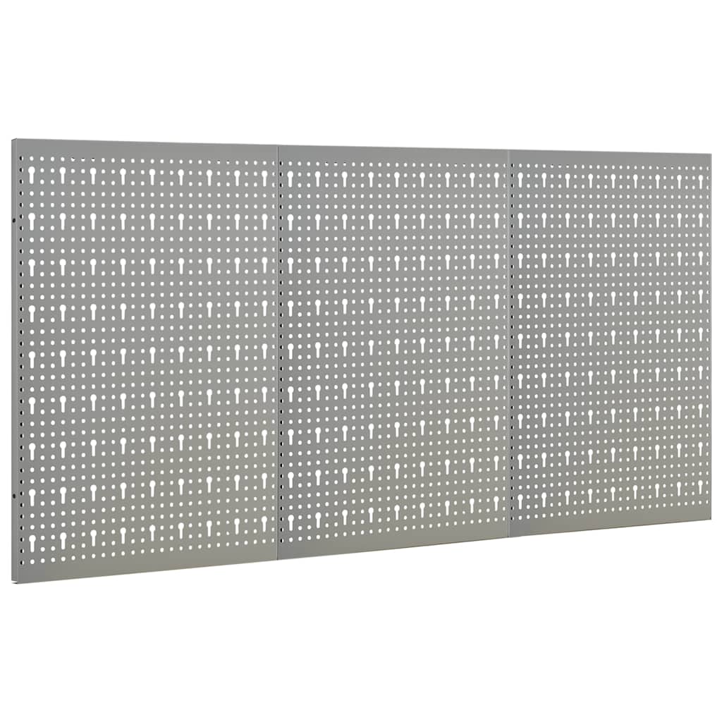 vidaXL Wall-mounted Peg Boards 3 pcs 40x58 cm Steel 2