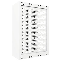 vidaXL Wall Mounted Tool Cabinet Industrial Style Metal Grey and Black 4