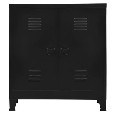 Industrial Storage Chest Black Steel