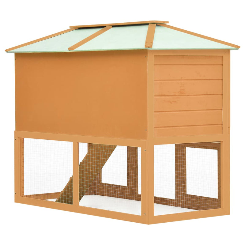 Animal Rabbit Cage Double Floor Wood