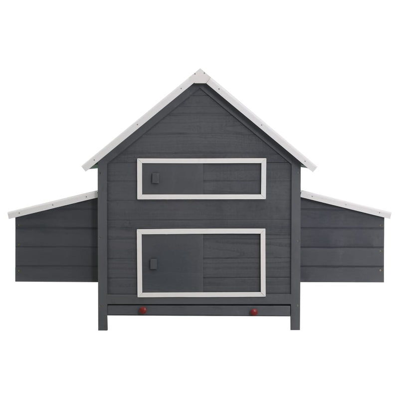 Chicken Coop Grey 157x97x110 cm Wood