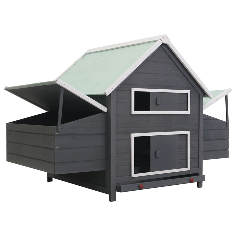 Chicken Coop Grey 157x97x110 cm Wood