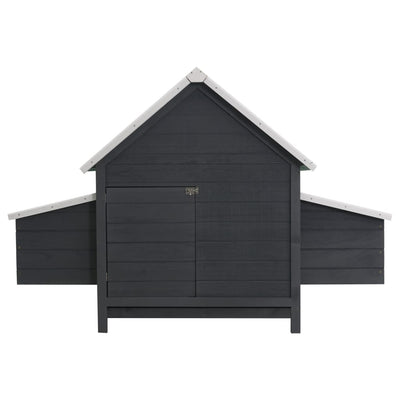 Chicken Coop Grey 157x97x110 cm Wood