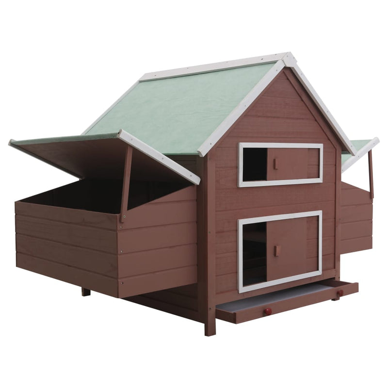 Chicken Coop Brown 157x97x110 cm Wood