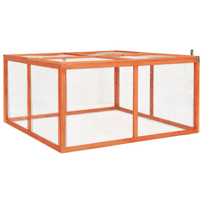 Rabbit Hutch 124x120x60 cm Solid Firwood