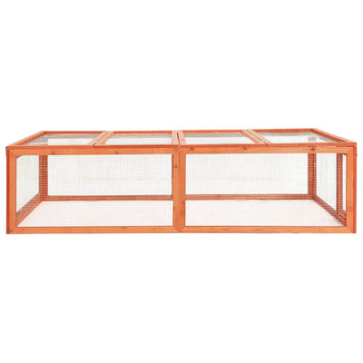 Rabbit Hutch 183x90x46.5 cm Solid Firwood