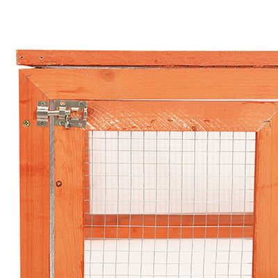 Rabbit Hutch 183x90x46.5 cm Solid Firwood