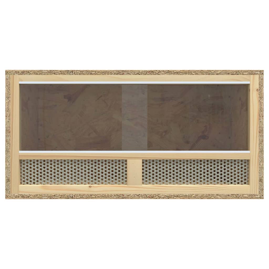 vidaXL Terrarium | Transparent, Wood | Engineered wood, Glass, Steel | Durable 2