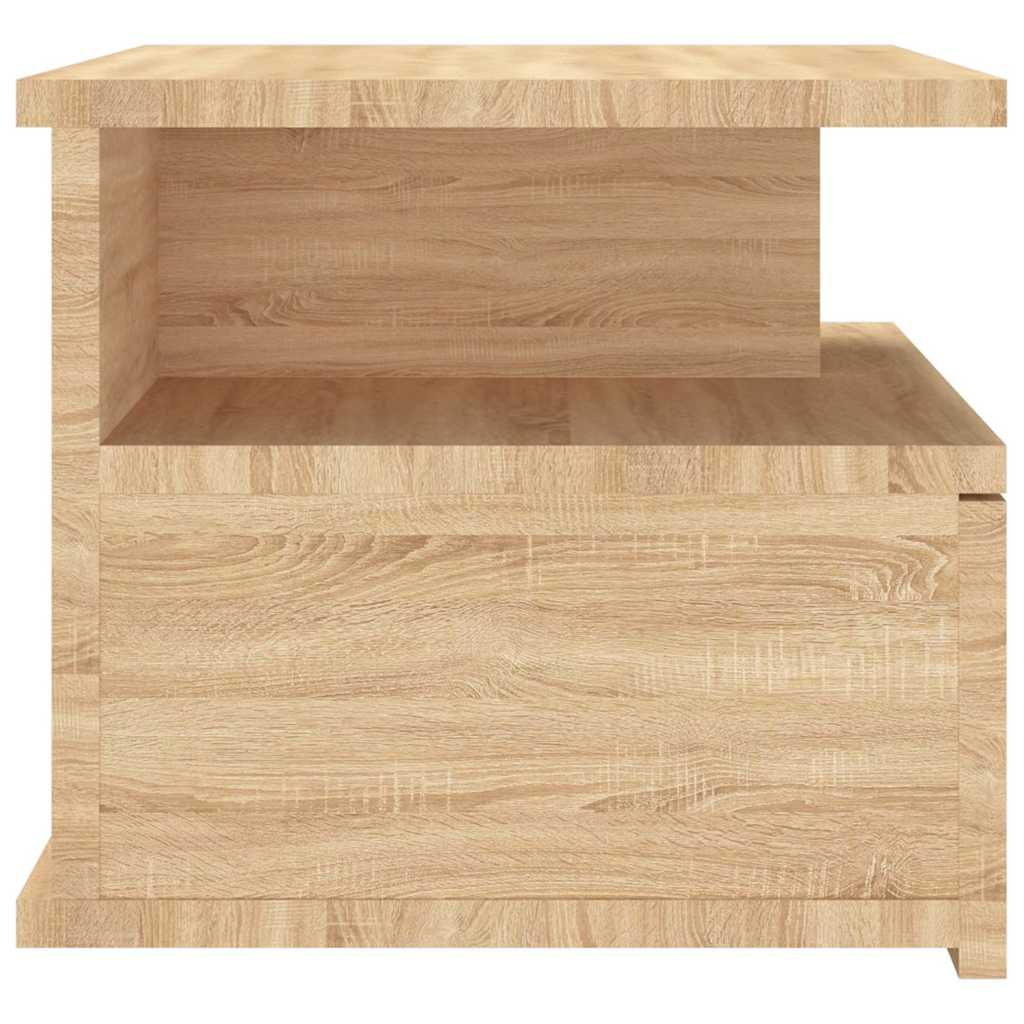 vidaXL Floating Nightstand Sonoma Oak 40x31x27cm Engineered Wood 5