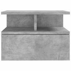 vidaXL Floating Nightstand Concrete Grey 40x31x27cm Engineered Wood 4