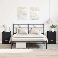 vidaXL Bedside Cabinets 38x35x56 cm Engineered Wood 2 pcs
