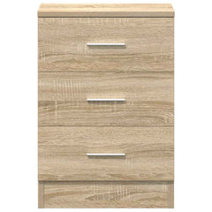 vidaXL Bedside Cabinet | Sonoma Oak | Engineered Wood | Smooth Sliding 6