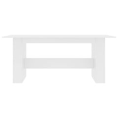 vidaXL Dining Table White 180x90x76 cm Engineered Wood 4