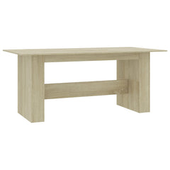 vidaXL Dining Table Sonoma Oak 180x90x76 cm Engineered Wood 2