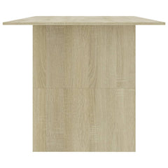 vidaXL Dining Table Sonoma Oak 180x90x76 cm Engineered Wood 5