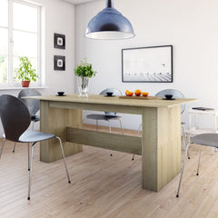 vidaXL Dining Table Sonoma Oak 180x90x76 cm Engineered Wood 1