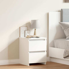 800513 vidaXL Bedside Cabinet White 30x30x40 cm Engineered Wood 1