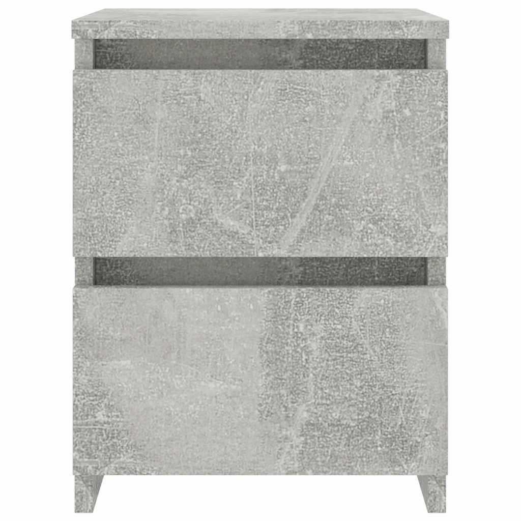 800521 vidaXL Bedside Cabinet Concrete Grey 30x30x40 cm Engineered Wood 3
