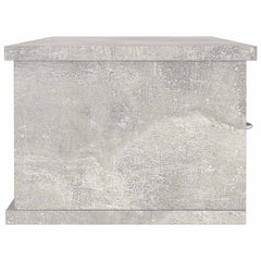 800598 vidaXL Wall-mounted Drawer Shelf Concrete Grey 88x26x18,5 cm Engineered Wood 4