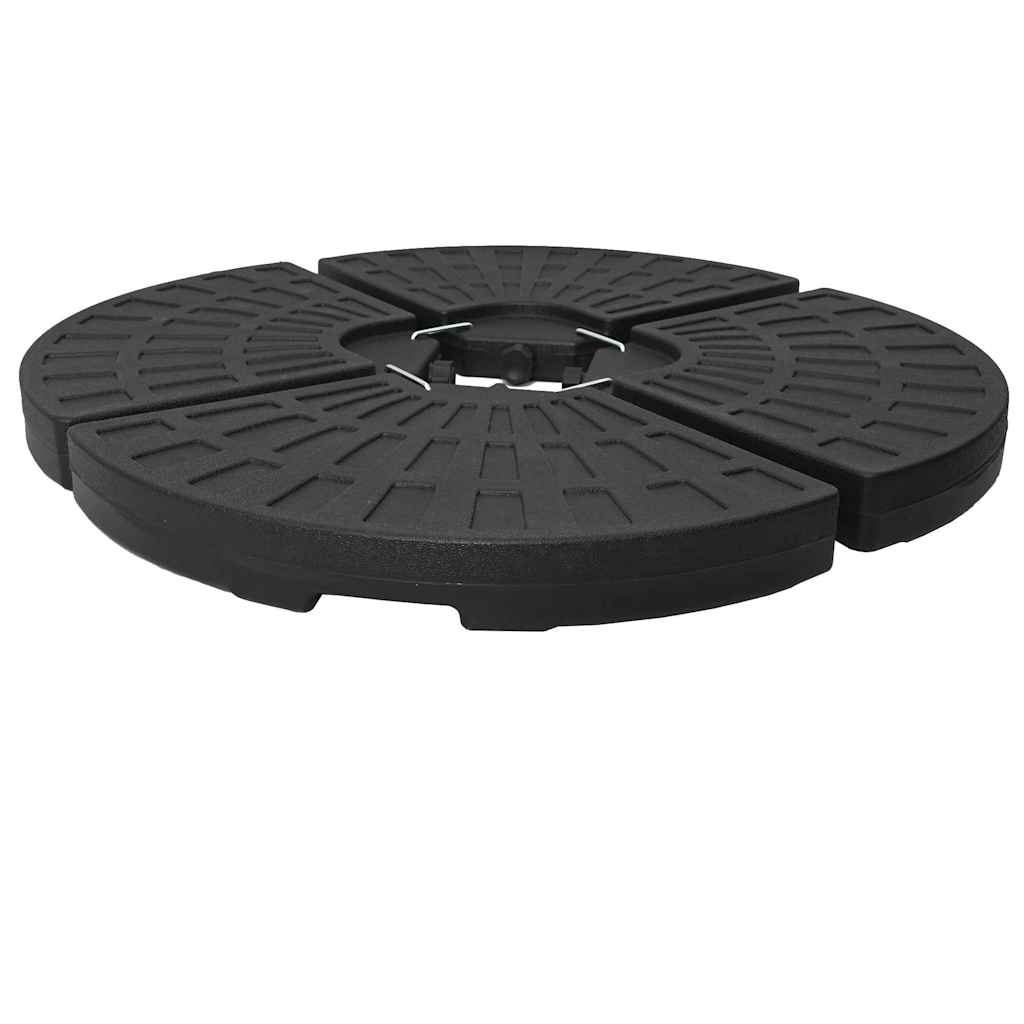 vidaXL Umbrella Base | Black | HDPE Plastic | Large | Heavy Weight Endurance 6