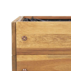 vidaXL Garden Planter | Natural wood colour | Solid Acacia wood with PVC foil 6