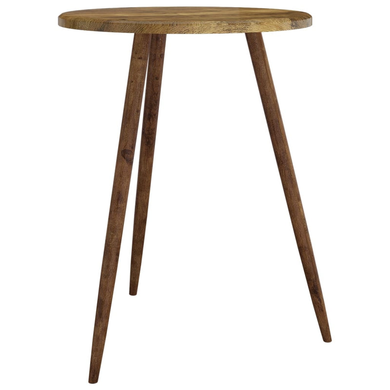 Bistro Table Dark Brown ??60x76 cm MDF and Iron