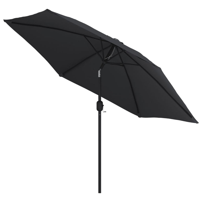 Outdoor Parasol with Metal Pole 300 cm Black