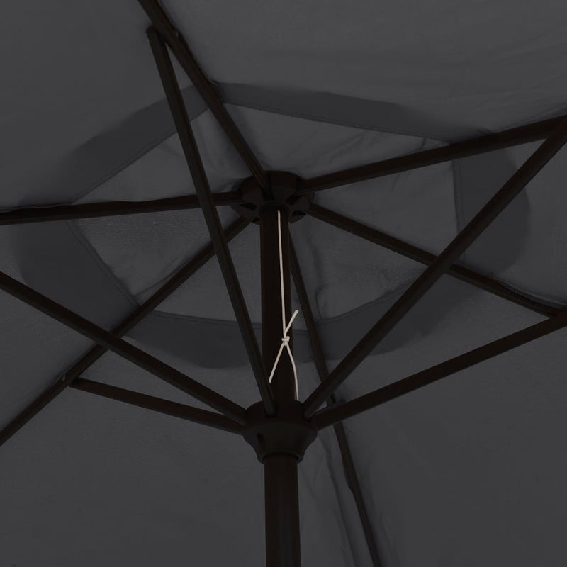 Outdoor Parasol with Metal Pole 300 cm Black