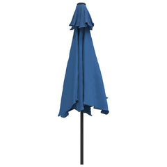 vidaXL Garden Parasol with Metal Pole 300 cm Azure 4