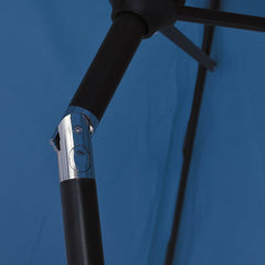 vidaXL Garden Parasol with Metal Pole 300 cm Azure 6