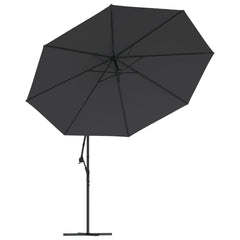 vidaXL Cantilever Garden Parasol with Aluminium Pole 350 cm Black 4