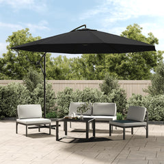 vidaXL Cantilever Garden Parasol with Aluminium Pole 350 cm Black 1
