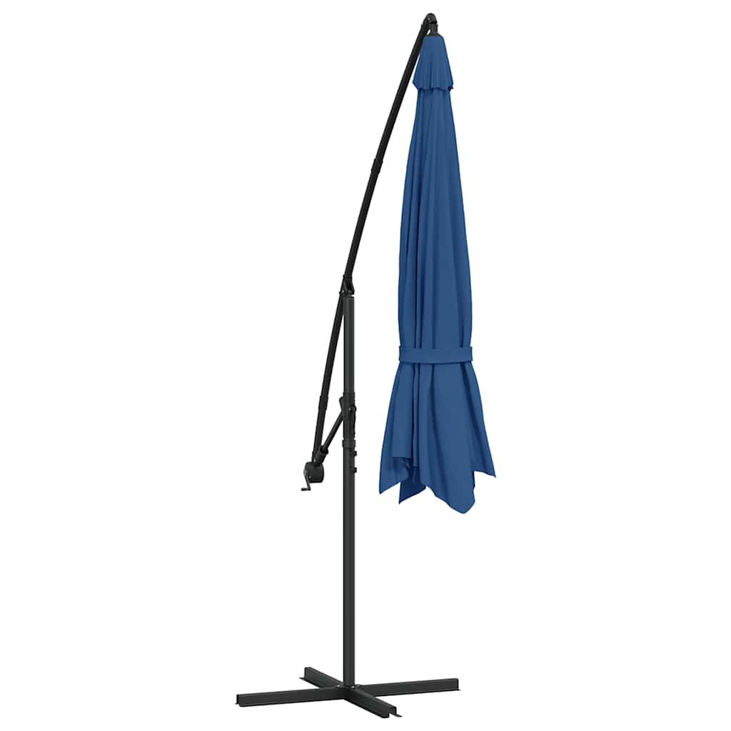 vidaXL Cantilever Garden Parasol | Blue | Polyester | 350 cm diameter | Tiltable 6