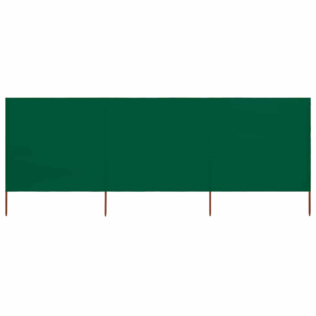 vidaXL Wind Screen | Green | Non-woven fabric (100% polyester), wood | 400x80 cm 1
