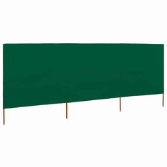 vidaXL Wind Screen | Green | Non-woven fabric (100% polyester), wood | 400x80 cm 2