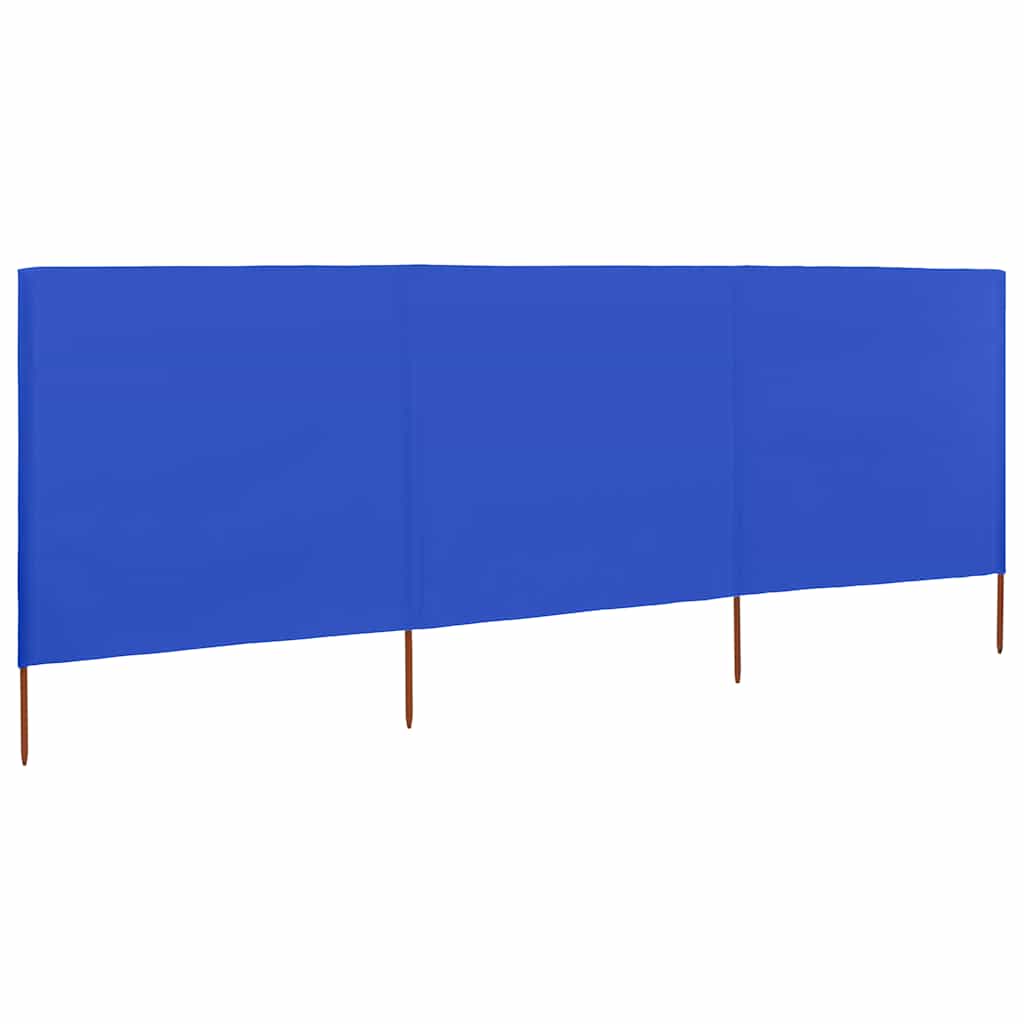 vidaXL Wind Screen | Azure Blue | Non-woven fabric, Wood | 400x120 cm 2