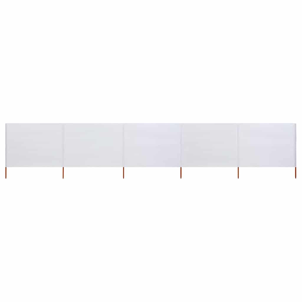 vidaXL Wind Screen | Sand white | Non-woven fabric, wood | Large |  Collapsible 1