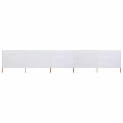vidaXL Wind Screen | Sand white | Non-woven fabric, wood | Large |  Collapsible 1