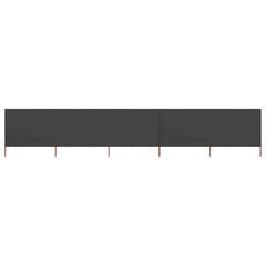vidaXL Wind Screen | Anthracite | Non-woven fabric, Wood | 600x160 cm 1