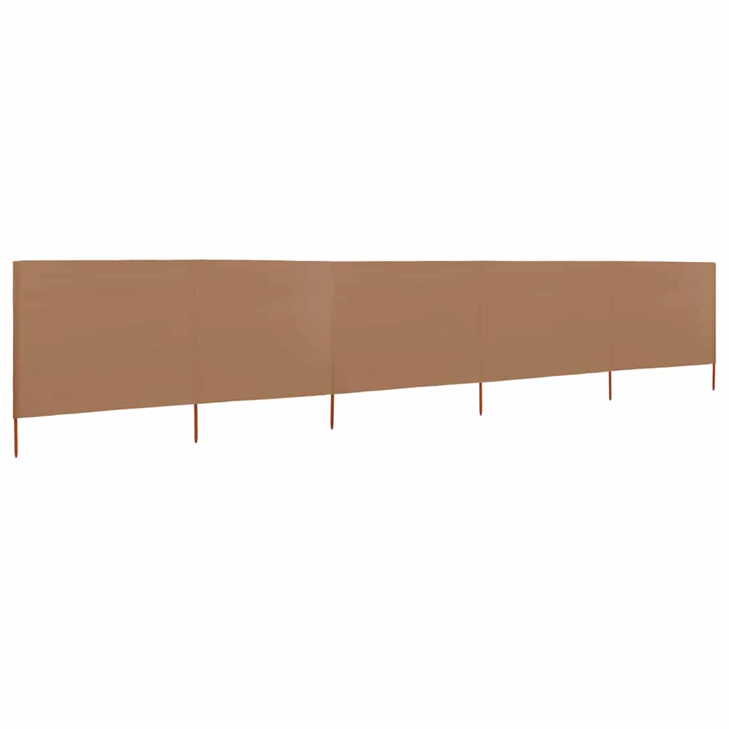 vidaXL Wind Screen | Taupe | Non-woven fabric, Wood | Large | Foldable 2